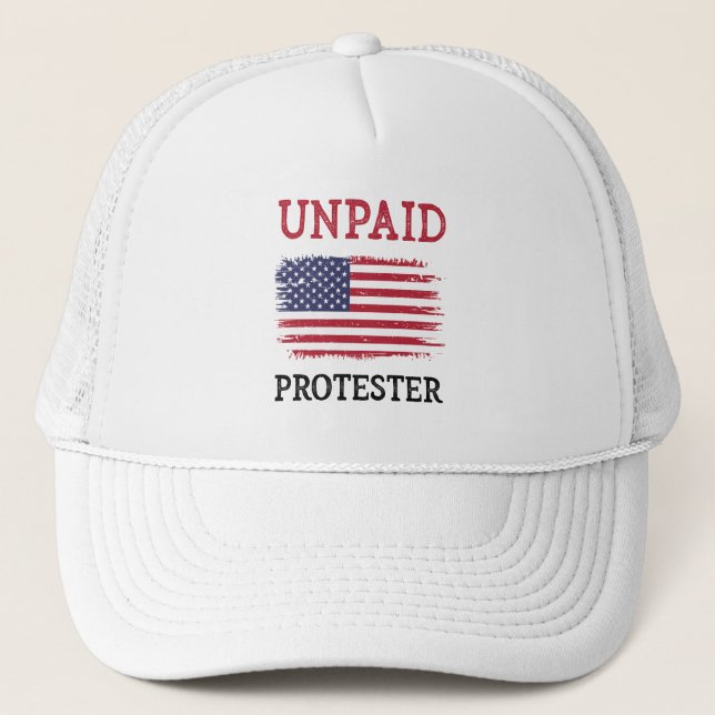 Casquette Manifestant non payé - Protestation (Devant)
