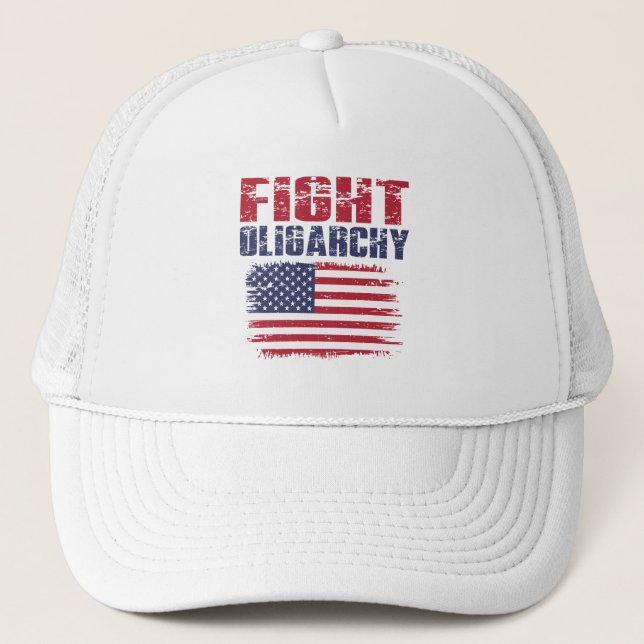 Casquette Manifeste contre l'oligarchie (Devant)