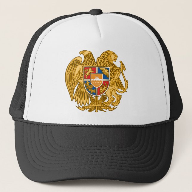 Casquette Manteau des bras de l'Arménie - emblème arménien (Devant)