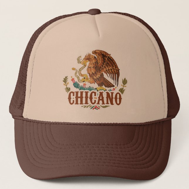 Casquette Manteau du Mexique des bras chicano (Devant)