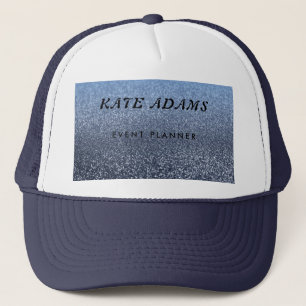 Casquette Marbre doré brillant Marine noire Abstrait