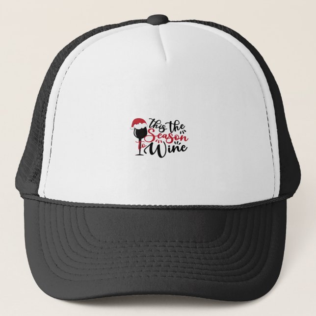 Casquette Marchandises Abstraites de Lignes de Noël (Devant)