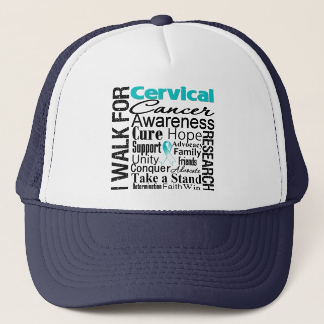 Casquette Marche de sensibilisation au cancer du col utérin (Devant)