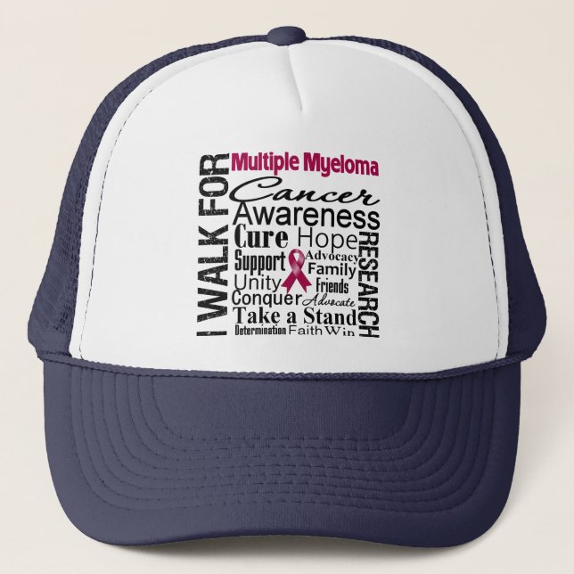 Casquette Marche de sensibilisation au cancer du myélome mul (Devant)
