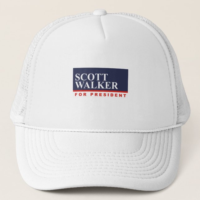 Casquette MARCHEUR POUR le PRÉSIDENT (bannière) (Devant)