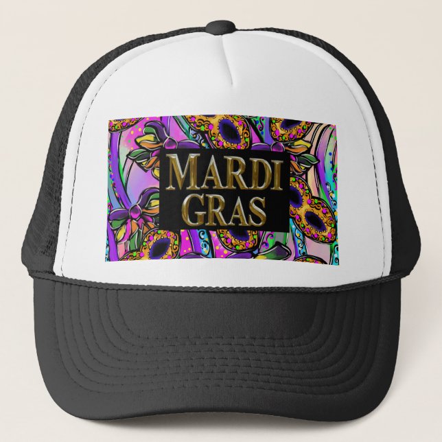 CASQUETTE MARDI GRAS (Devant)