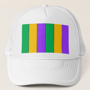 Casquette Mardi Gras Brise Motif vert jaune violet