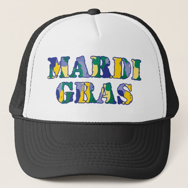 Casquette Mardi gras Camo (Devant)