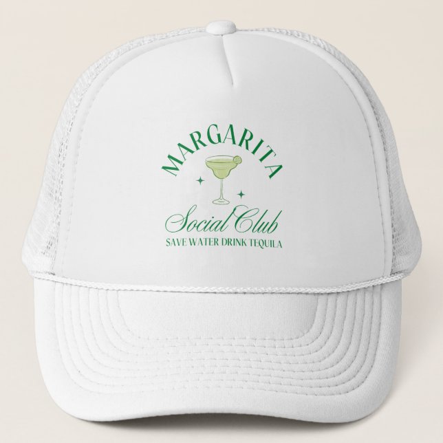 Casquette Margarita Social Club Sauvez de l'eau boisson tequ (Devant)