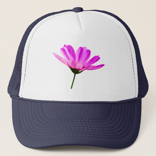 Casquette Marguerite rose   (Devant)