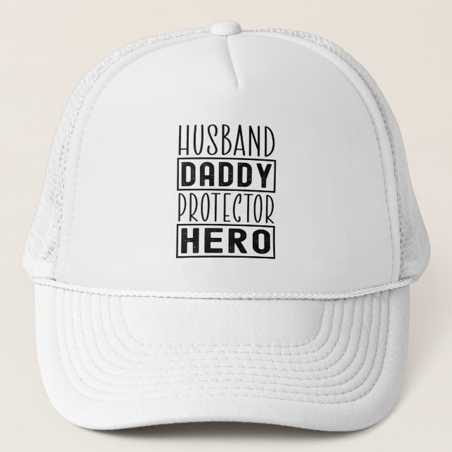 Casquette Mari Daddy Protector Hero Vétérinaire Papa drôle (Devant)