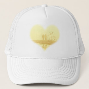 Casquette Mariage de la plage de Coeur Jaune