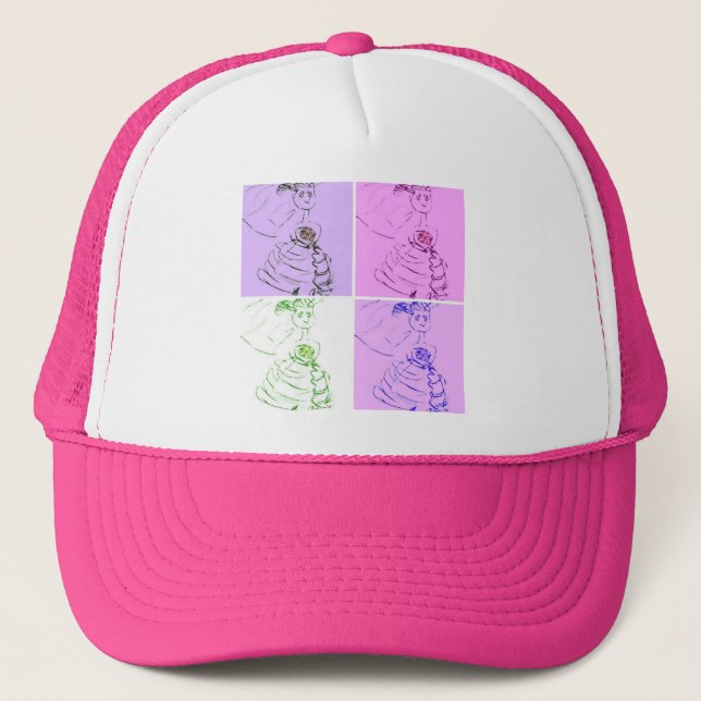 Casquette Mariage de mariée (Devant)