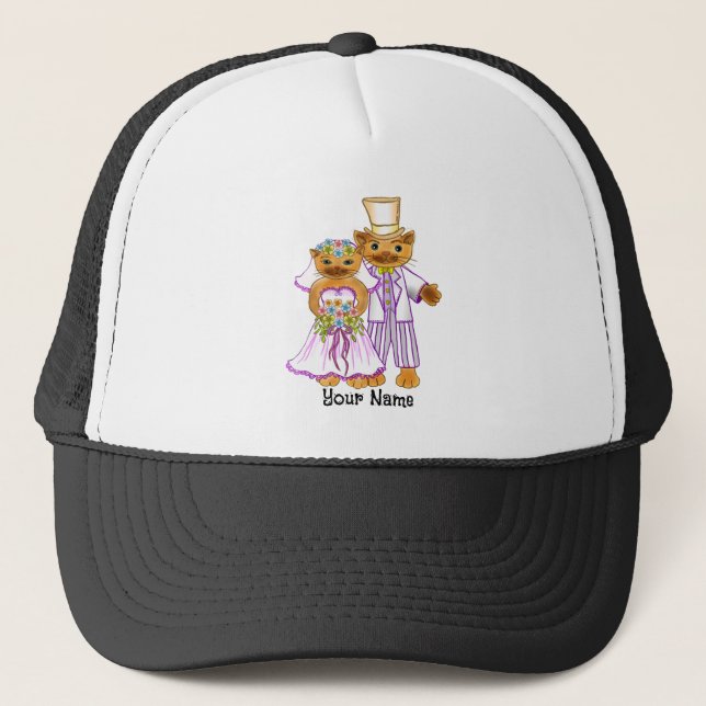 Casquette mariage de mariée et de mariée (Devant)