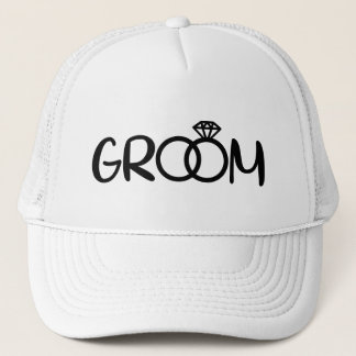 Casquette Mariage décoration murale avec mot Cool Groom