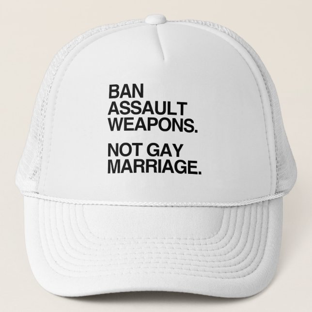 CASQUETTE MARIAGE HOMOSEXUEL D'ARMES D'ASSAUT D'INTERDICTION (Devant)