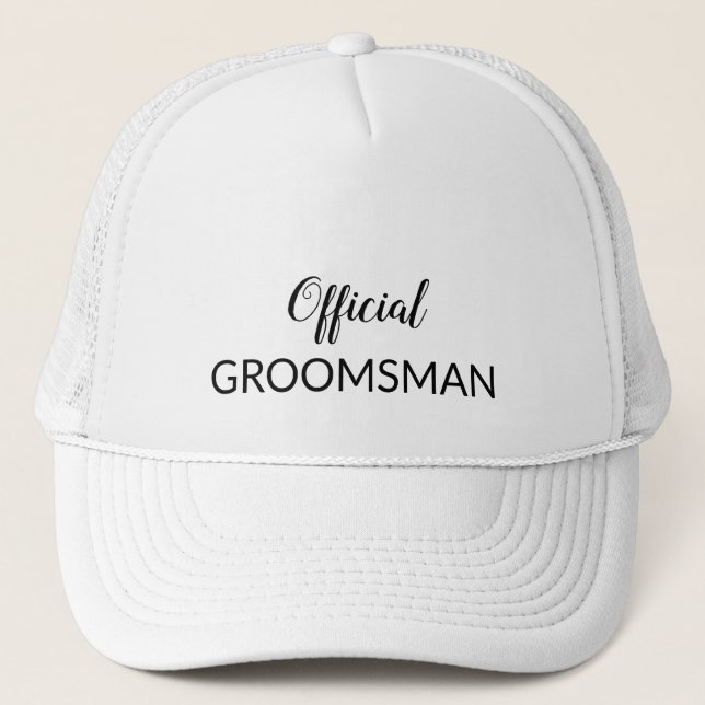Casquette Mariage officiel Groomsman Funny (Devant)