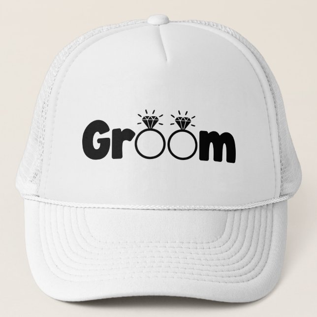 Casquette Mariage thème art de mot Cool Marié  (Devant)