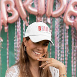 Casquette Mariée Bachelorette personnalisée<br><div class="desc">Célébrez la mariée avec style avec ce chapeau de camionnette moderne et personnalisé avec une typographie "BRIDE" audacieuse et une ligne personnalisée pour votre équipe de bachelorette. Que vous soyez à Miami ou que vous planifiez un bain de plage, ce casquette amusant et fonctionnel est parfait pour les fêtes de...</div>