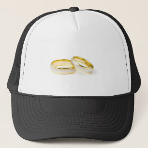 Casquette Mariée Fête de douche Époux Amour Anneaux de maria