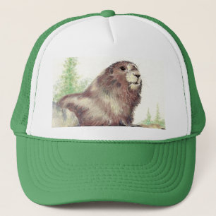 Casquette Marmotte mignonne, Nature, Faune, Animal