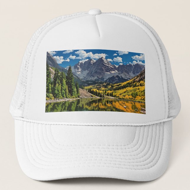 Casquette Maroon Bells à Aspen, Colorado (Devant)