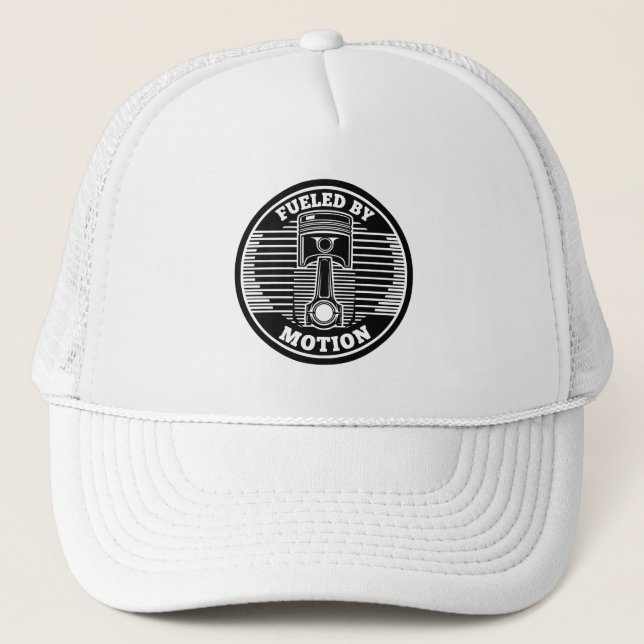 Casquette Marque circulaire de piston cinétique mécanique (Devant)