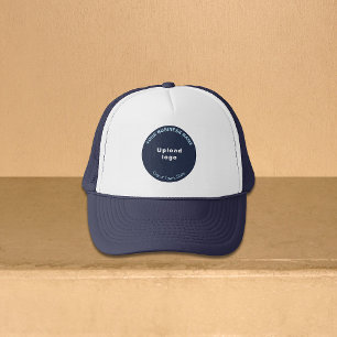 Casquette Marque d'affaires ronde sur chapeau de marine et d