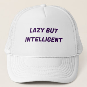 CASQUETTE MARQUÉ LAZY MAIS INTELLIGENT