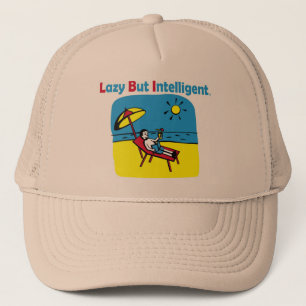 CASQUETTE MARQUÉ LAZY MAIS INTELLIGENT