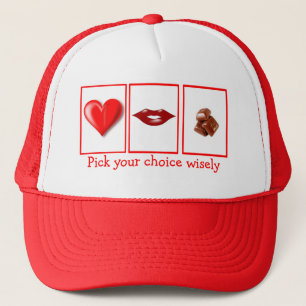 Casquette marrant de la Saint-Valentin