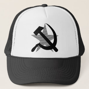 Casquette Marteau et faucille noirs soviétiques