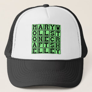 Casquette Mary Wollstonecraft Shelley, Frankenstein Author