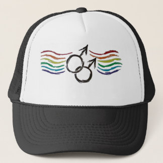 Casquette masculin gai de symbole de fierté
