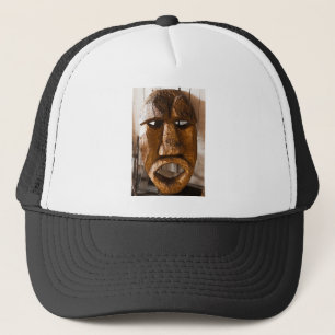 Casquette Masque africain sculpté à la main