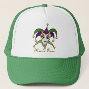 Casquette Masque de bouffons de Mardi Gras coloré