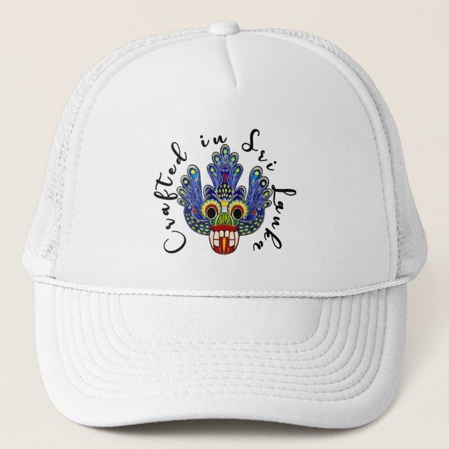 Casquette Masque de paon du Sri Lanka (Devant)