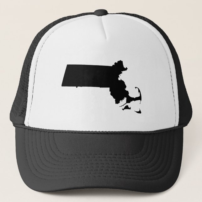 Casquette Massachusetts en noir (Devant)