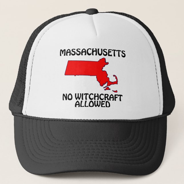 Casquette Massachusetts - Pas de sorcellerie autorisée (Devant)