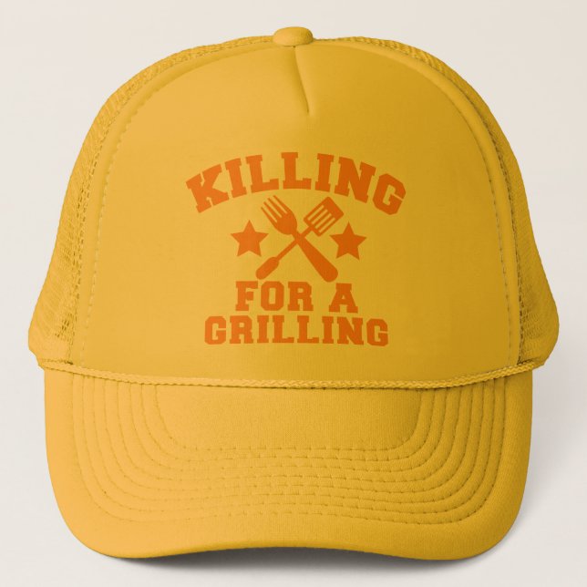 Casquette MASSACRE POUR A GRILLANT la conception de BBQ (Devant)