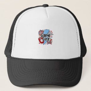 Casquette Match de baseball Rétro C'est la saison à carreaux