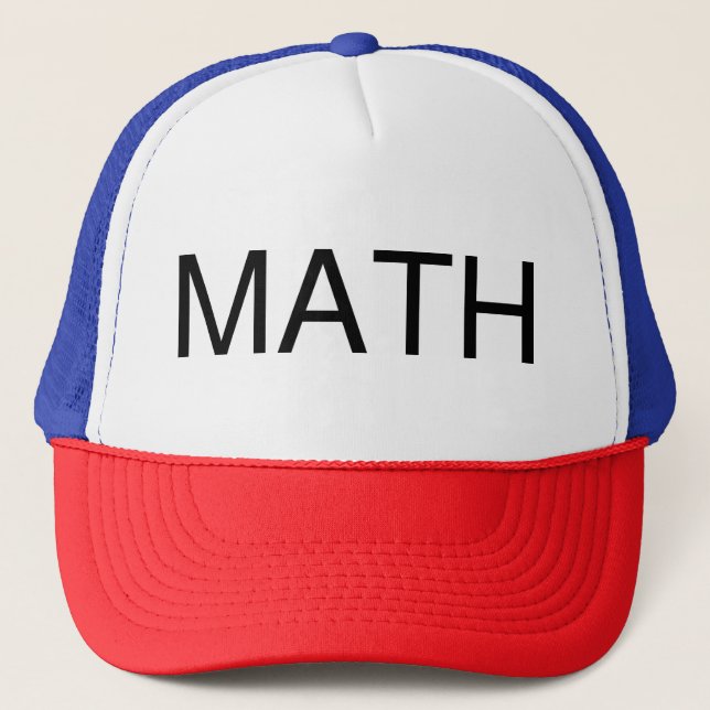 CASQUETTE MATH (Devant)