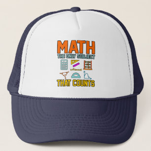 Casquette Math Sujet Counts Mathématique Math Enseignant