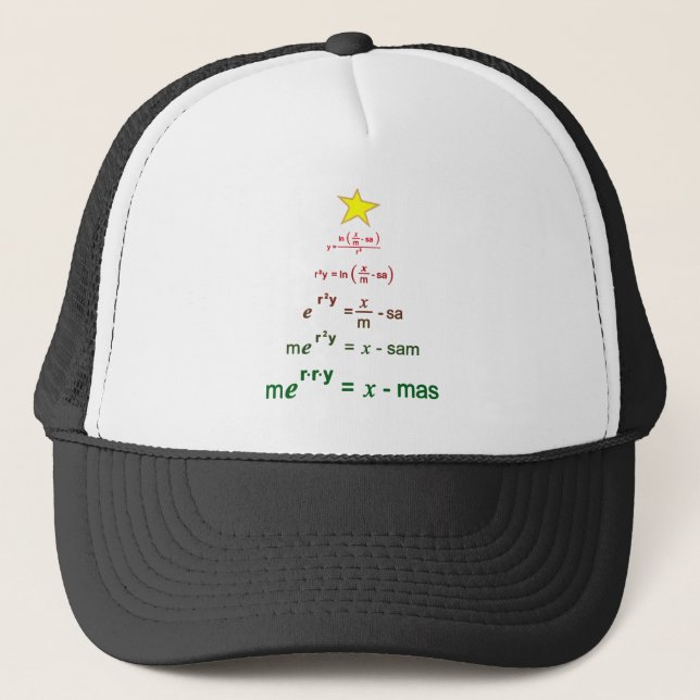 Casquette Maths de Noël (Devant)