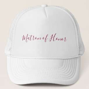 Casquette Matron d'honneur Calligraphie
