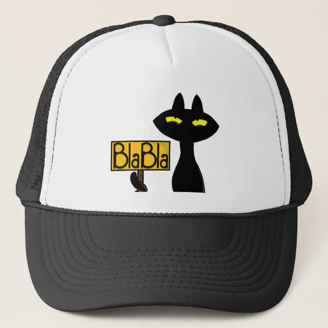 Casquette Mauvais Boogie -Le Chat- "BlaBla" chapeaux de cami (Devant)