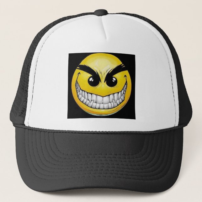 Casquette mauvais de camionneur de visage (Devant)