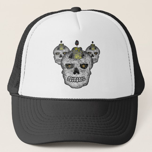 Casquette mauvais de crânes (Devant)