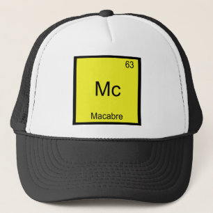 Casquette Mc - Macabre Tee de symbole d'élément de chimie dr