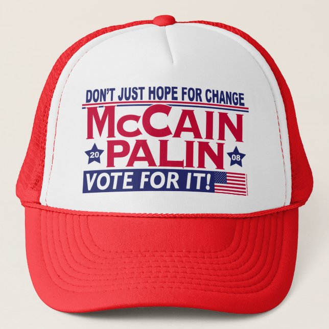 Casquette McCain Palin 2008 (Devant)